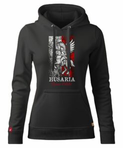 Damska Bluza Patriotyczna xPatriot – Husaria Duma Polski – Czarna