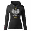 Damska Bluza Patriotyczna xPatriot – Orzeł Biały Polska – Czarna