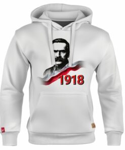 Dziecięca Bluza Patriotyczna xPatriot Józef Piłsudski 1918 Biała