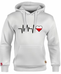 Dziecięca Bluza Patriotyczna xPatriot Linia Życia Polska Biała