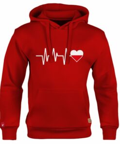 Dziecięca Bluza Patriotyczna xPatriot Linia Życia Polska Czerwona