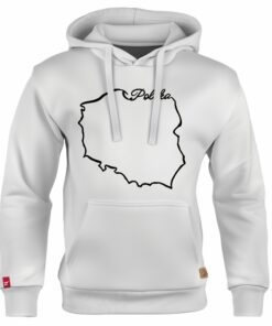 Dziecięca Bluza Patriotyczna xPatriot Mapa Polski Biała