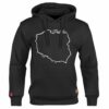 Dziecięca Bluza Patriotyczna xPatriot Mapa Polski Czarna