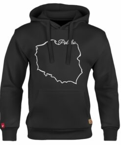 Dziecięca Bluza Patriotyczna xPatriot Mapa Polski Czarna