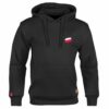 Dziecięca Bluza Patriotyczna xPatriot Minimalistyczna Flaga Polski Brush Czarna