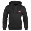 Dziecięca Bluza Patriotyczna xPatriot Minimalistyczna Flaga Polski Czarna