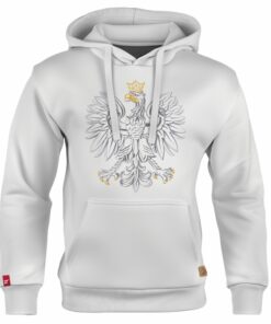 Dziecięca Bluza Patriotyczna xPatriot Orzeł Biały w Złotej Koronie Biała