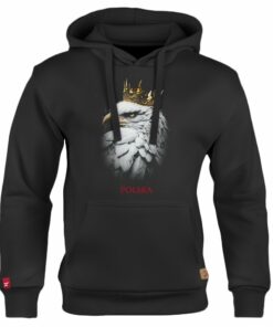 Dziecięca Bluza Patriotyczna xPatriot Orzeł w Złotej Koronie Czarna