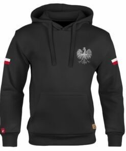 Dziecięca Bluza Patriotyczna xPatriot Orzeł z Flagami Czarna