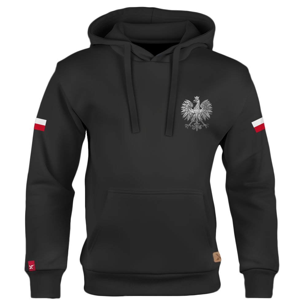 Dziecięca Bluza Patriotyczna xPatriot Orzeł z Flagami Czarna