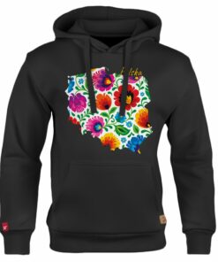 Dziecięca Bluza Patriotyczna xPatriot Polska Folk Czarna