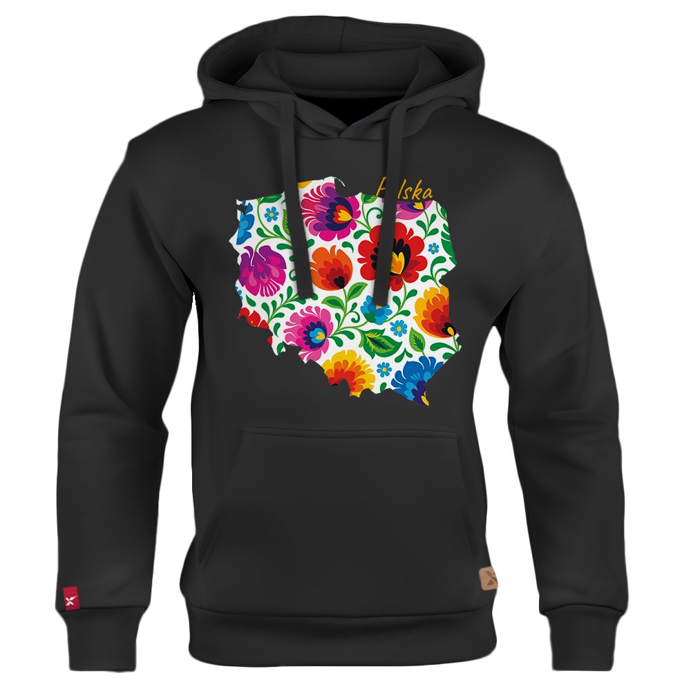 Dziecięca Bluza Patriotyczna xPatriot Polska Folk Czarna