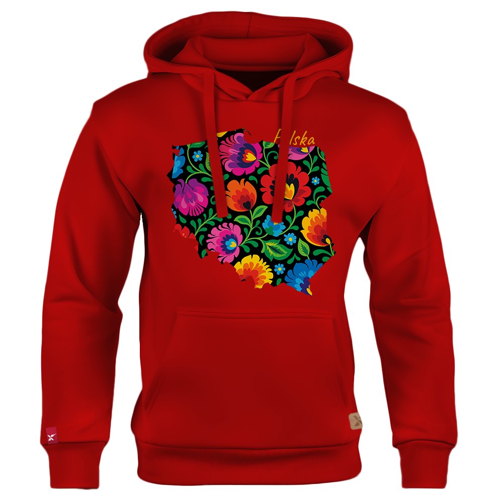 Dziecięca Bluza Patriotyczna xPatriot Polska Folk Czerwona