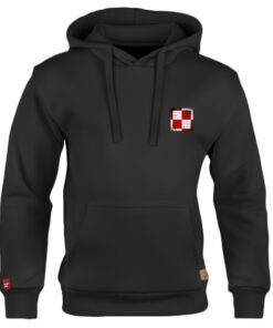 Dziecięca Bluza Patriotyczna xPatriot Szachownica Lotnicza Czarna