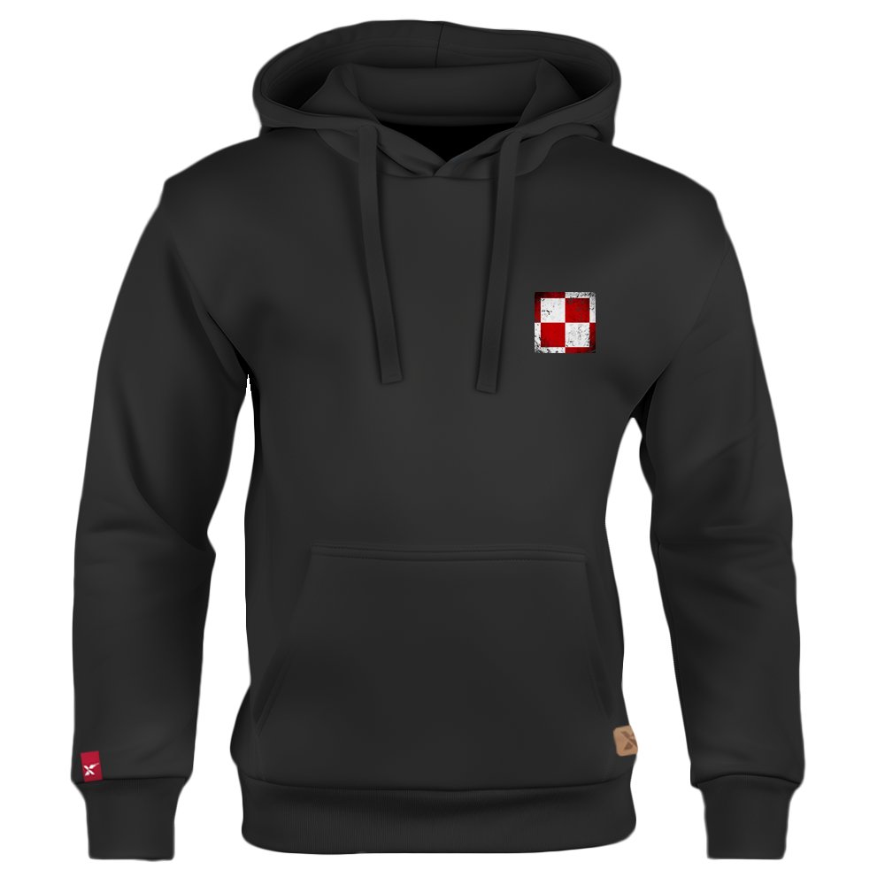 Dziecięca Bluza Patriotyczna xPatriot Szachownica Lotnicza Czarna