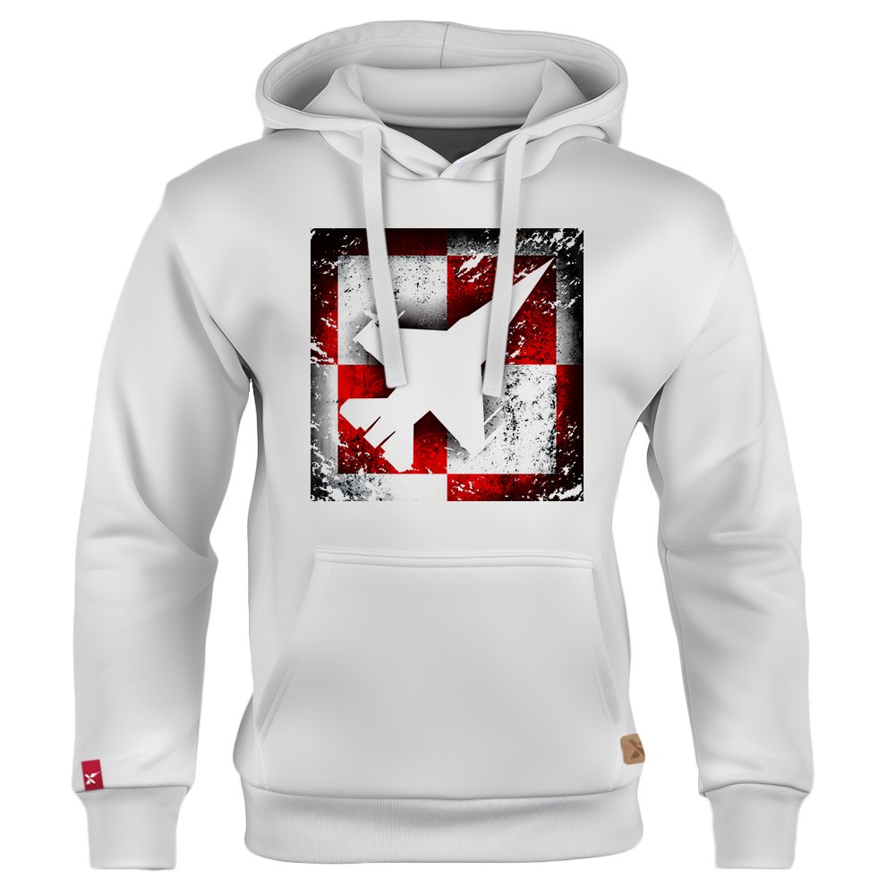 Dziecięca Bluza Patriotyczna xPatriot Szachownica Myśliwiec Biała