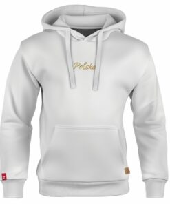 Dziecięca Bluza Patriotyczna xPatriot Złoty Napis Polska Biała