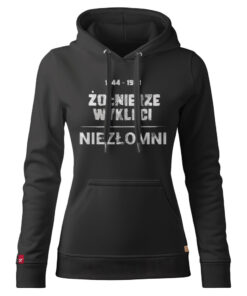 Damska Bluza Patriotyczna xPatriot Żołnierze Wyklęci Niezłomni Czarna