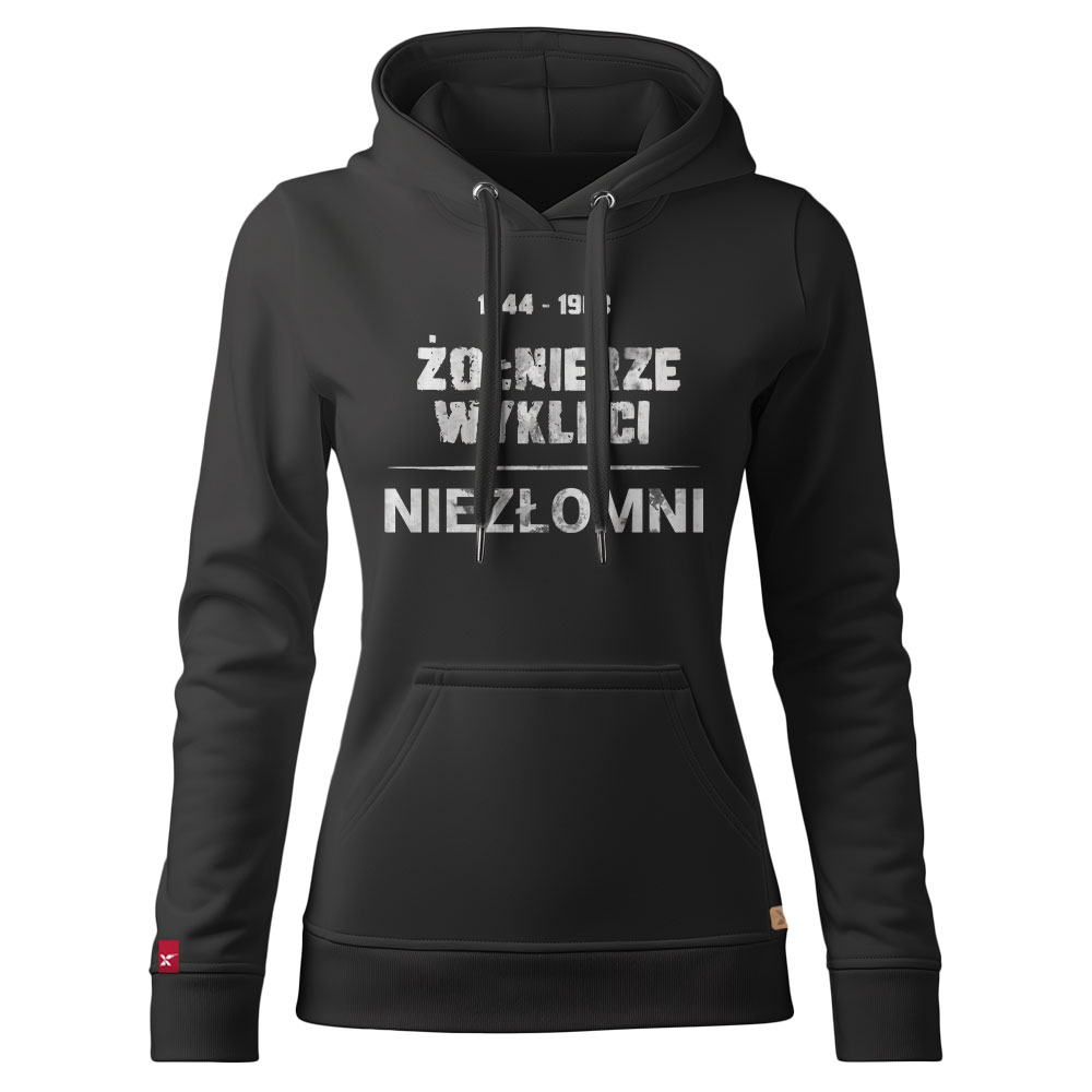 Damska Bluza Patriotyczna xPatriot Żołnierze Wyklęci Niezłomni Czarna