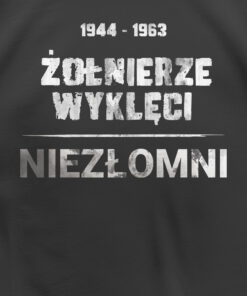 Koszulka Patriotyczna xPatriot Żołnierze Wyklęci Niezłomni Czarna zoom
