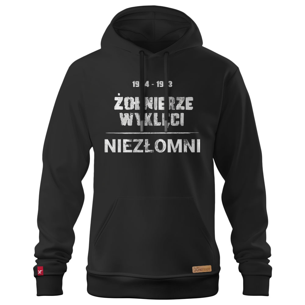 Męska Bluza Patriotyczna xPatriot Żołnierze Wyklęci Niezłomni Czarna