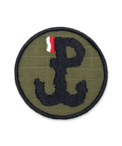 Naszywka Haftowana Polska Walcząca (PW) Olive