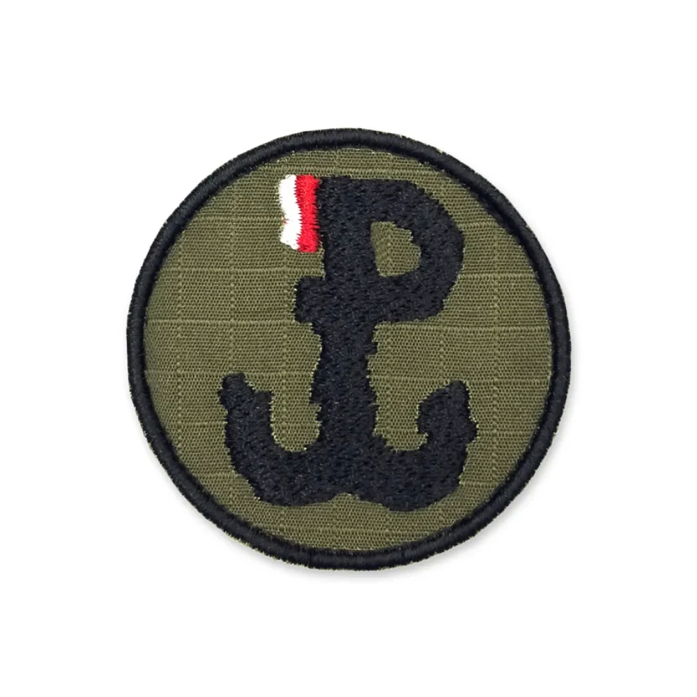 Naszywka Haftowana Polska Walcząca (PW) Olive