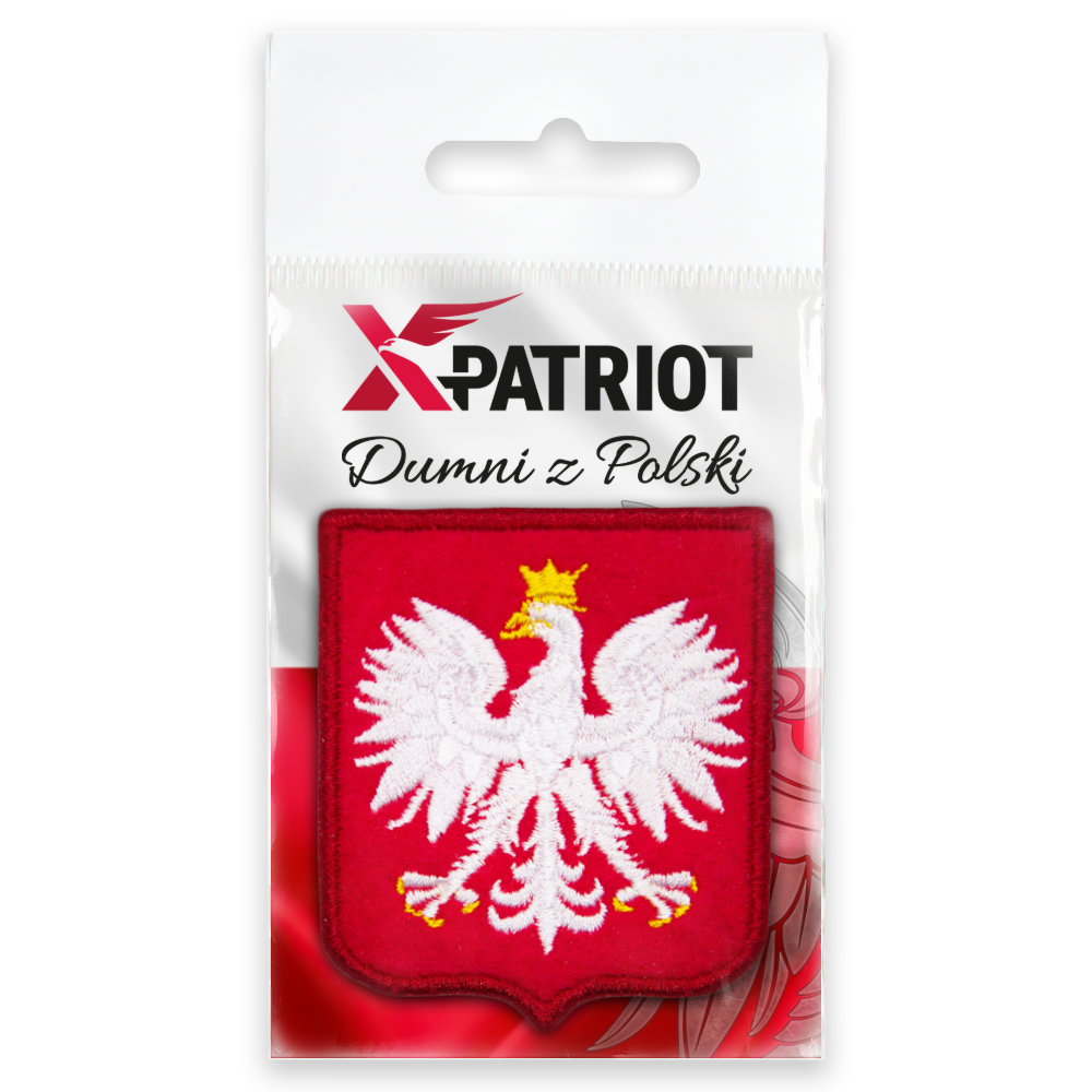Naszywka Orzeł Polska Tarcza 58x63mm