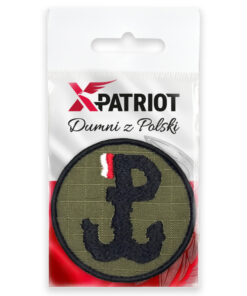 Naszywka Haftowana Polska Walcząca (PW) Olive