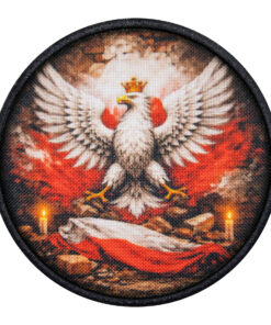 Naszywka Orzeł Niepodległości Okrągła – Rzep