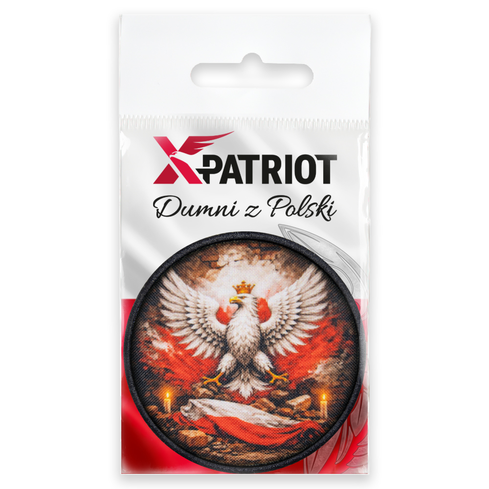 Naszywka Orzeł Niepodległości Okrągła – Rzep