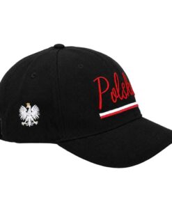 Czapka z Daszkiem Patriotyczna xPatriot Polska Czarna z Haftem
