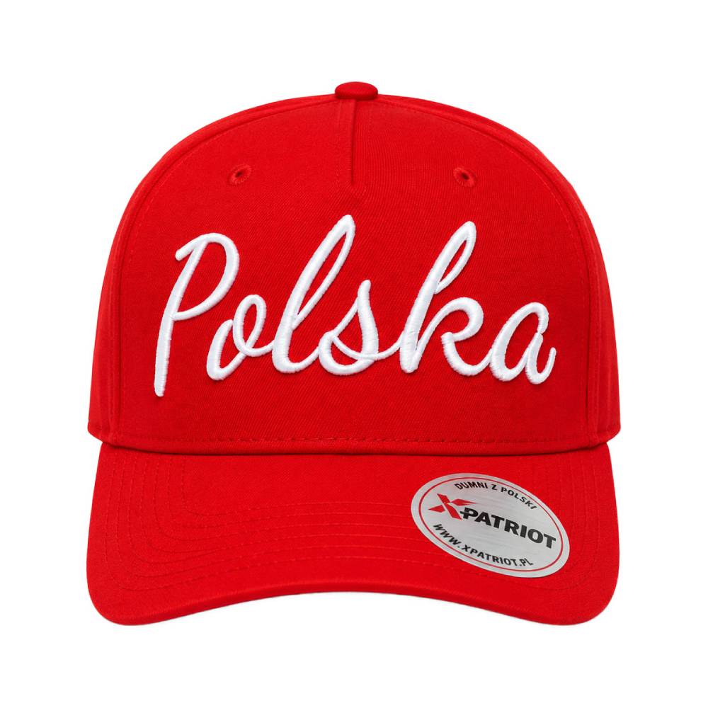 Czapka z Daszkiem Patriotyczna xPatriot Polska Czerwona z Haftem