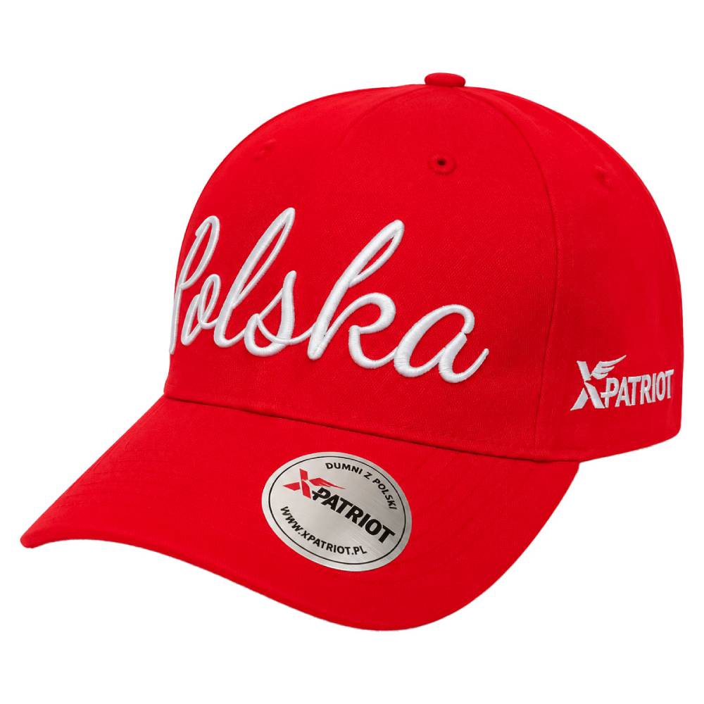 Czapka z Daszkiem Patriotyczna xPatriot Polska Czerwona z Haftem
