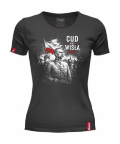 Damska Koszulka Patriotyczna xPatriot Cud nad Wisłą 1920 Czarna