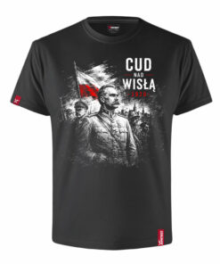 Męska Koszulka Patriotyczna xPatriot Cud nad Wisłą 1920 Czarna
